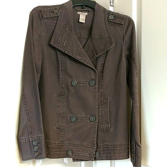 Ruff Hewn ladies double breasted brown jacket, Med - Picture 3 of 12